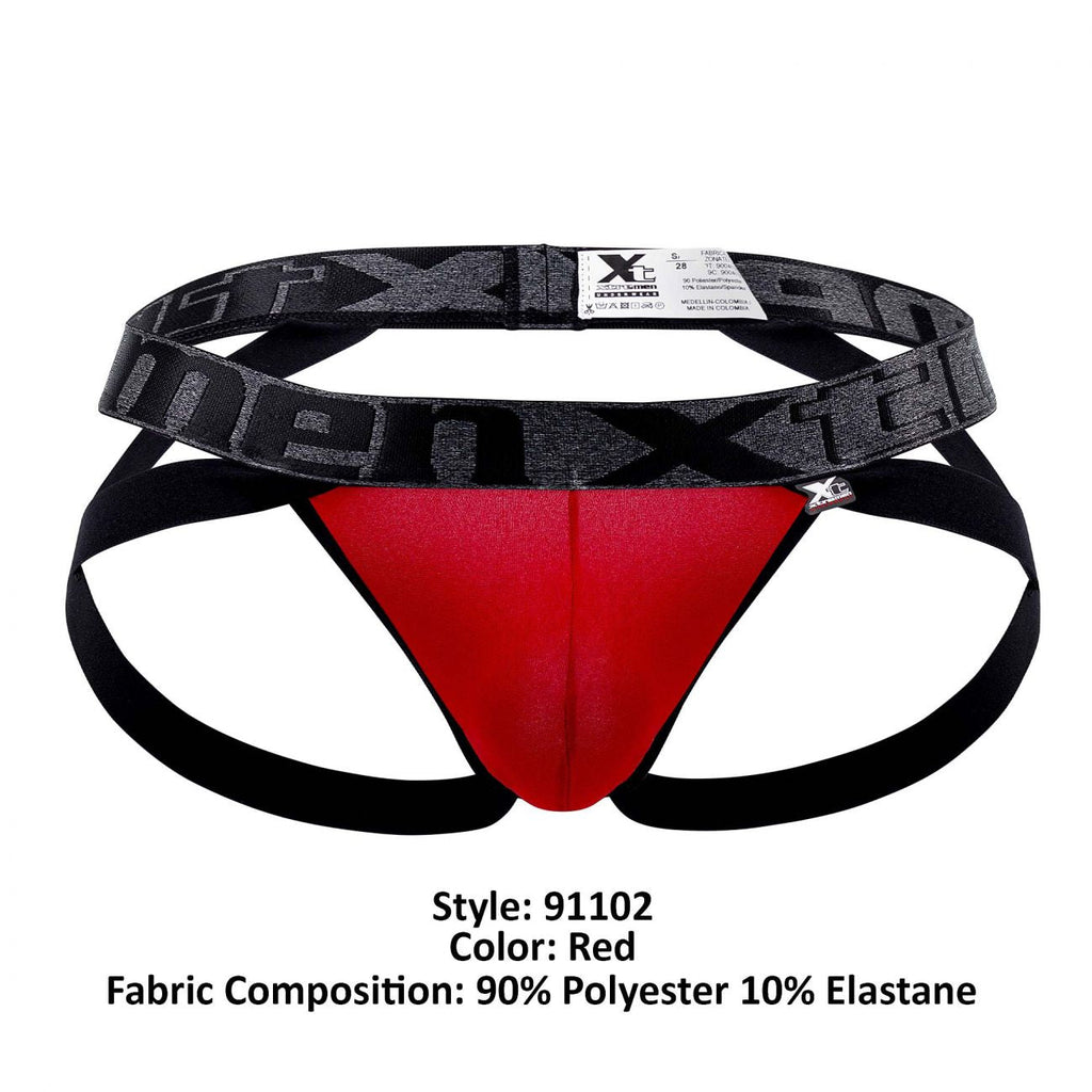 Xtremen 91102 Microfiber Jockstrap Color Red - DealByEthan.gay loves Xtremen