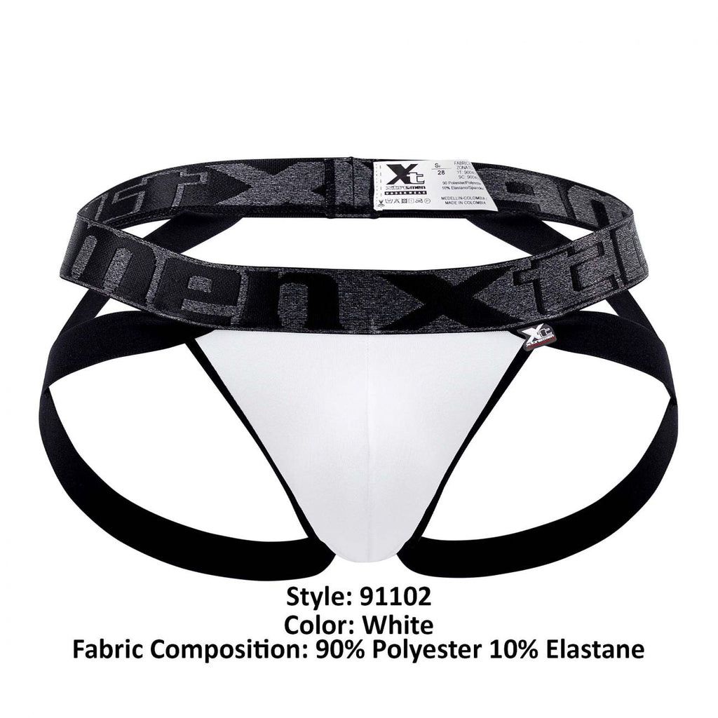Xtremen 91102 Microfiber Jockstrap Color White - DealByEthan.gay loves Xtremen