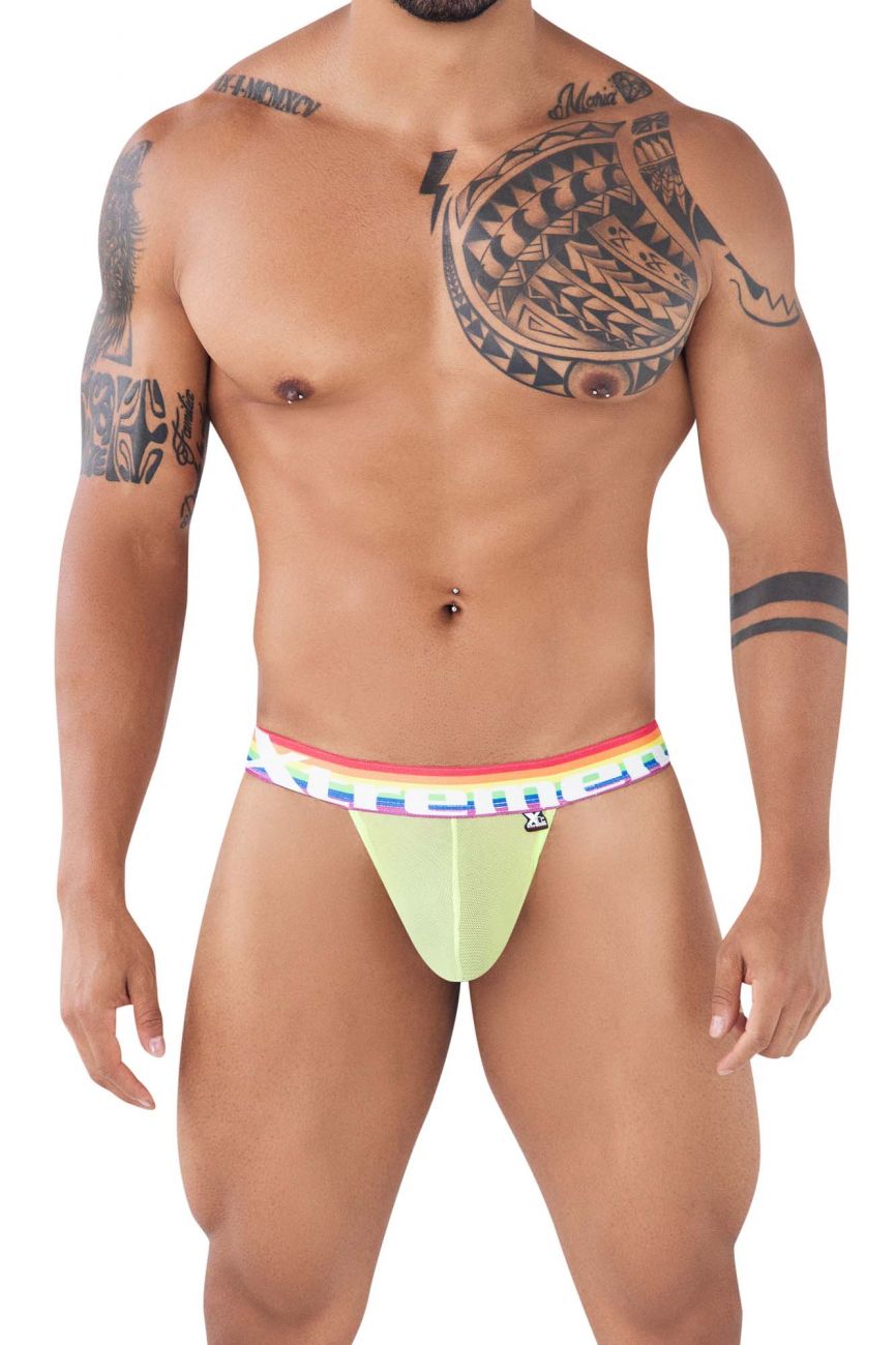 Xtremen 91104 Pride Mesh Bikini Color Neon Green - DealByEthan.gay loves Xtremen