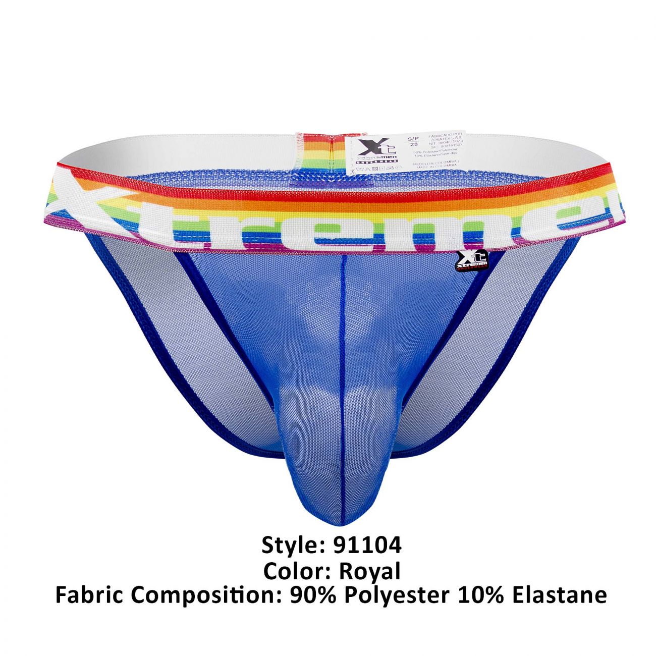 Xtremen 91104 Pride Mesh Bikini Color Royal - DealByEthan.gay loves Xtremen