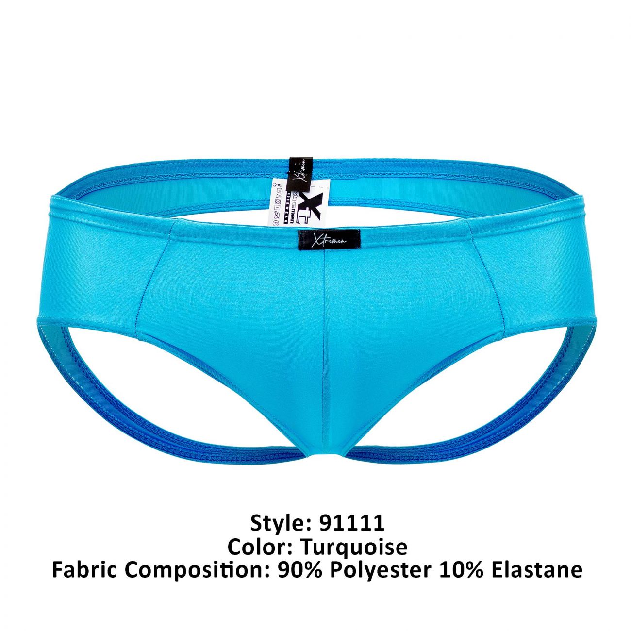 Xtremen 91111 Super Shine Jockstrap Color Turquoise - DealByEthan.gay loves Xtremen