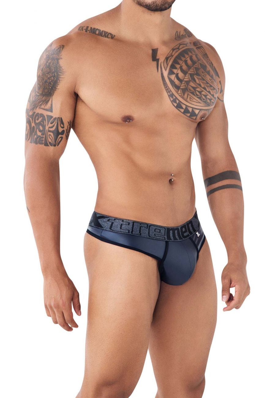 Xtremen 91113 Faux Leather Thongs Color Navy - DealByEthan.gay loves Xtremen