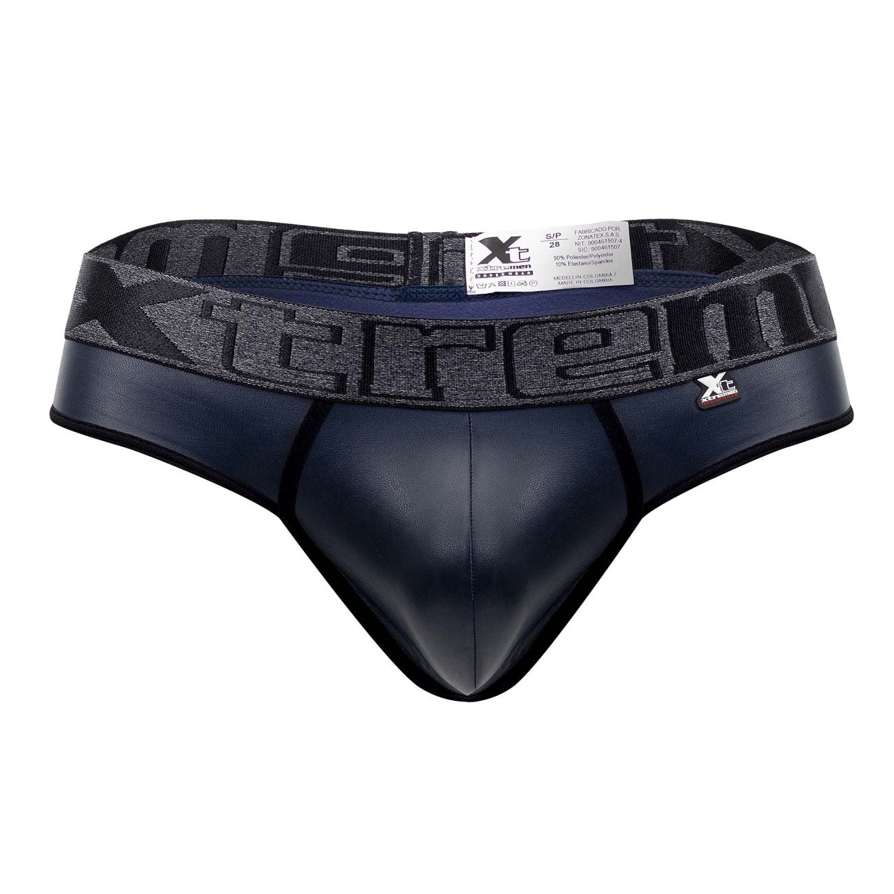 Xtremen 91113 Faux Leather Thongs Color Navy - DealByEthan.gay loves Xtremen