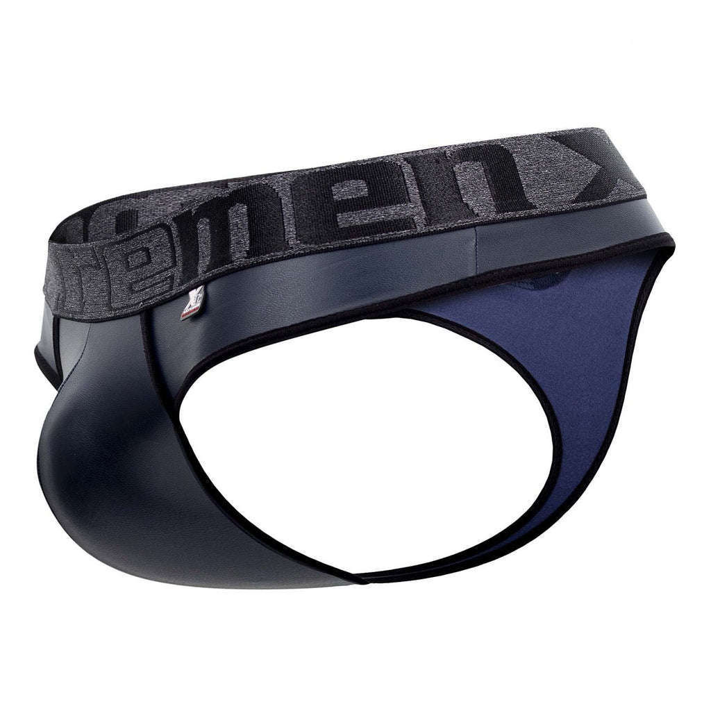 Xtremen 91113 Faux Leather Thongs Color Navy - DealByEthan.gay loves Xtremen