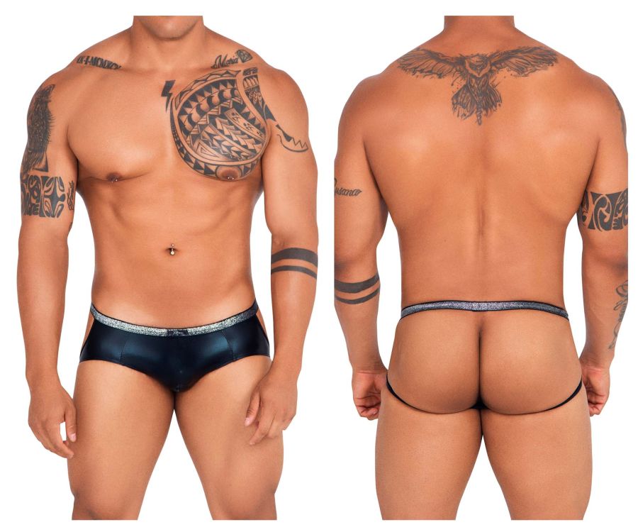 Xtremen 91116 Metallic Jockstrap Color Black - DealByEthan.gay loves Xtremen
