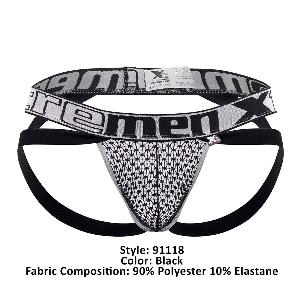 Xtremen 91118 Lace Jockstrap Color Black - DealByEthan.gay loves Xtremen