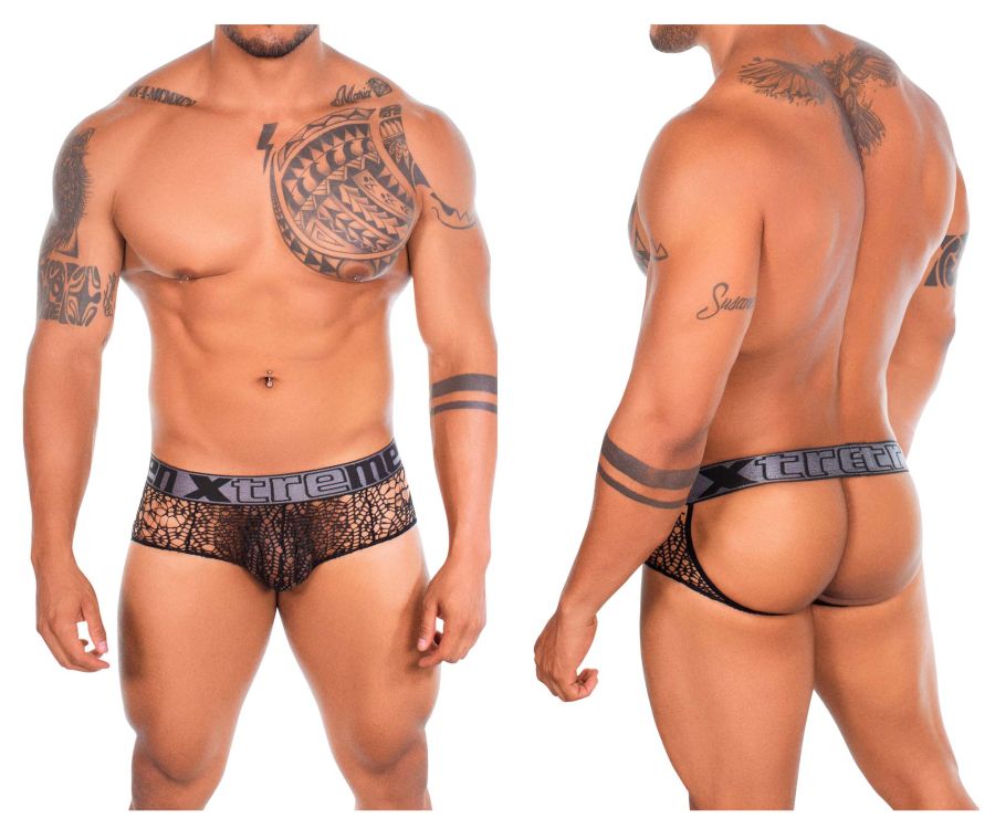 Xtremen 91119 Lace Jockstrap Color Black - DealByEthan.gay loves Xtremen