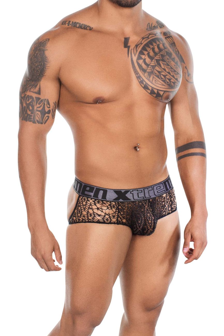 Xtremen 91119 Lace Jockstrap Color Black - DealByEthan.gay loves Xtremen