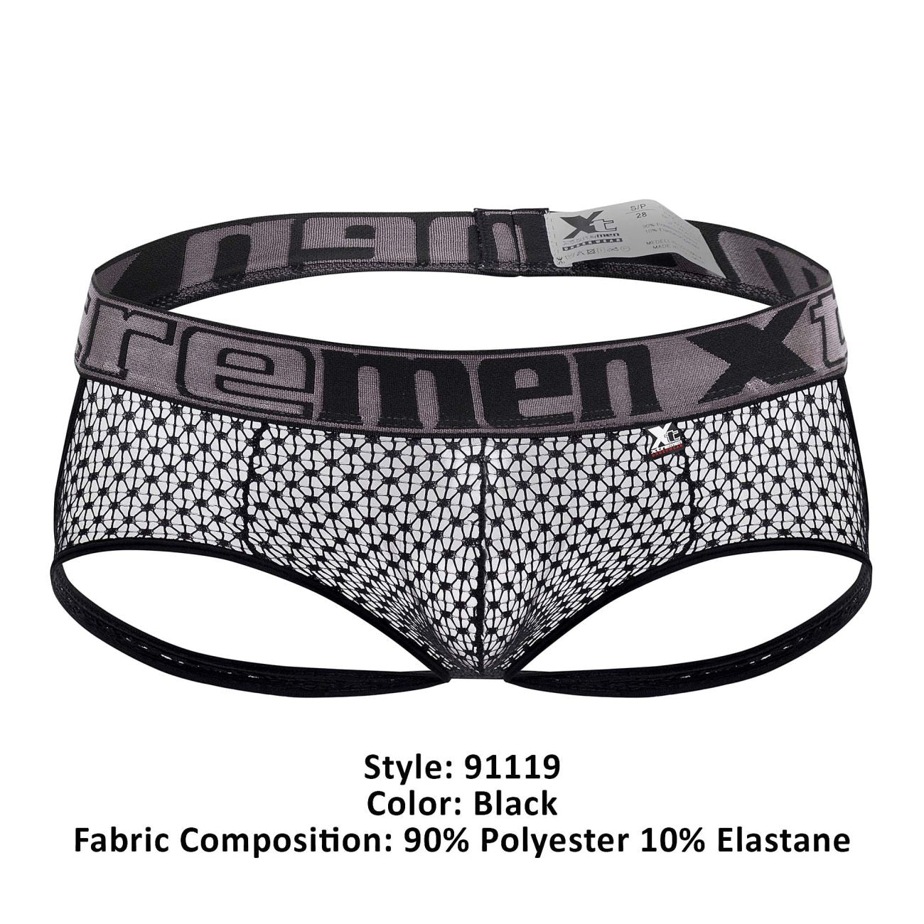 Xtremen 91119 Lace Jockstrap Color Black - DealByEthan.gay loves Xtremen