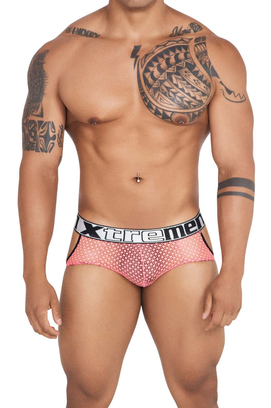 Xtremen 91119 Lace Jockstrap Color Coral - DealByEthan.gay loves Xtremen