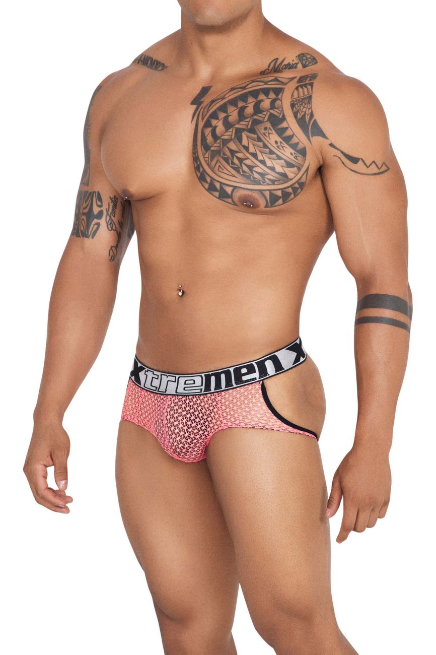 Xtremen 91119 Lace Jockstrap Color Coral - DealByEthan.gay loves Xtremen