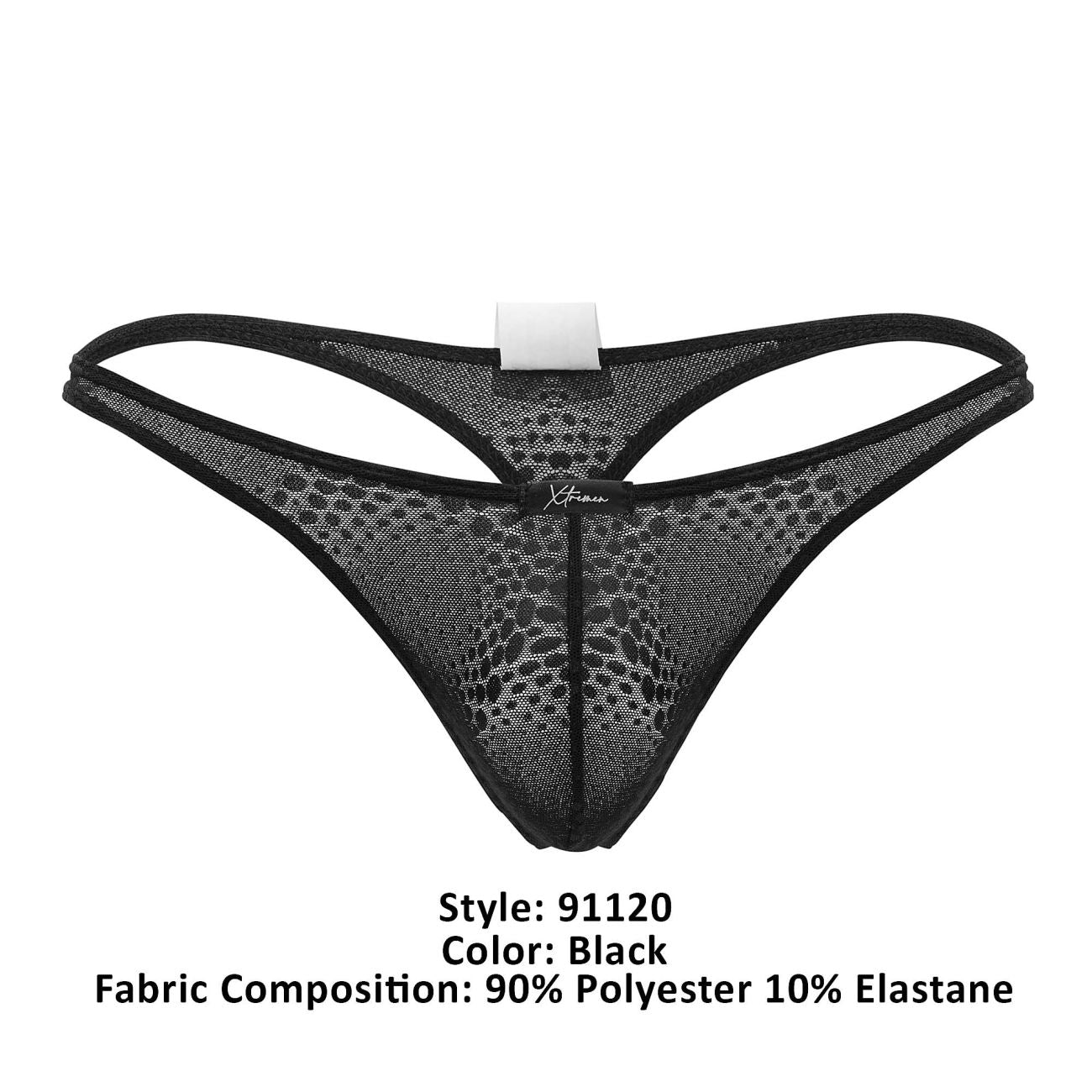 Xtremen 91120 Lace Thongs Color Black - DealByEthan.gay loves Xtremen