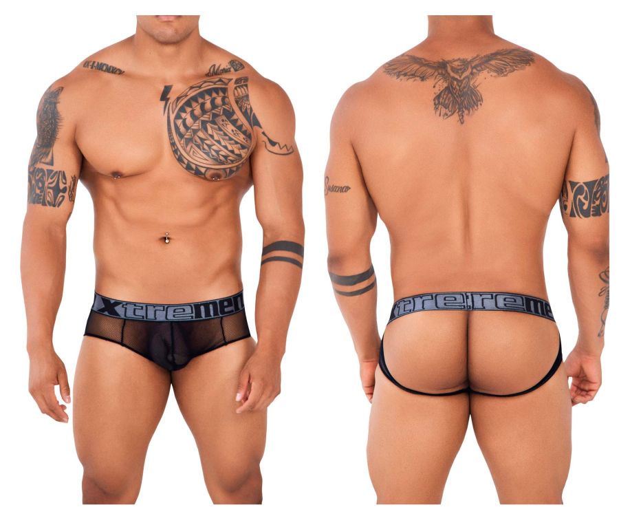 Xtremen 91124 Lace Jockstrap Color Black - DealByEthan.gay loves Xtremen