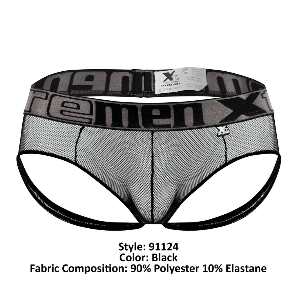 Xtremen 91124 Lace Jockstrap Color Black - DealByEthan.gay loves Xtremen