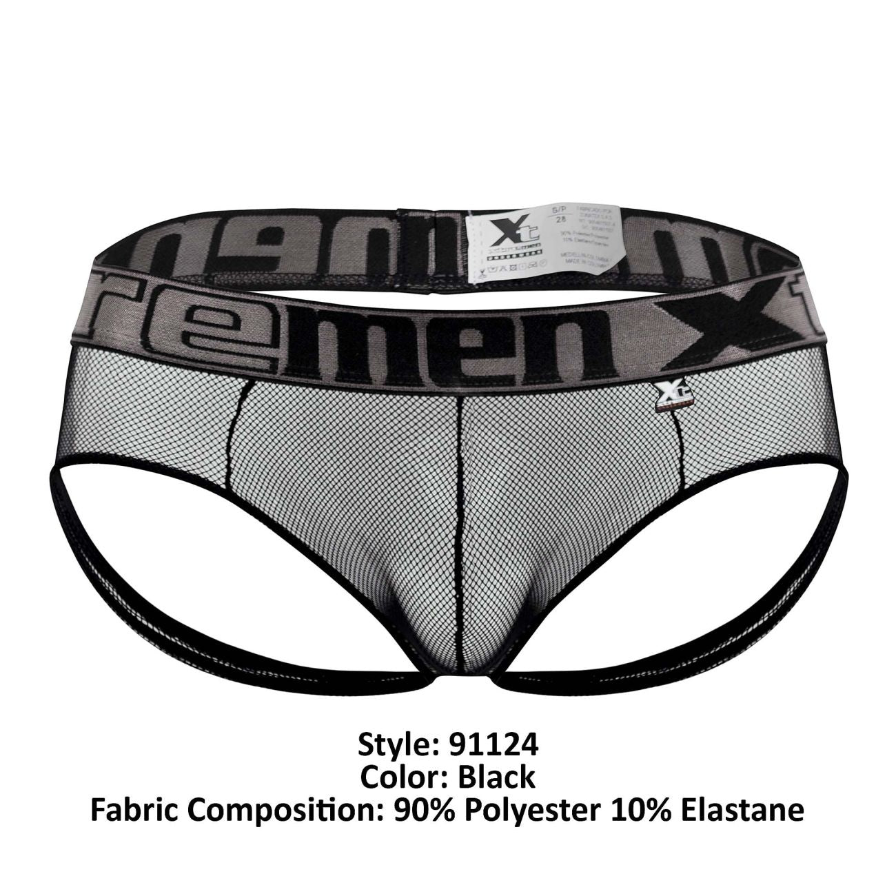 Xtremen 91124 Lace Jockstrap Color Black - DealByEthan.gay loves Xtremen