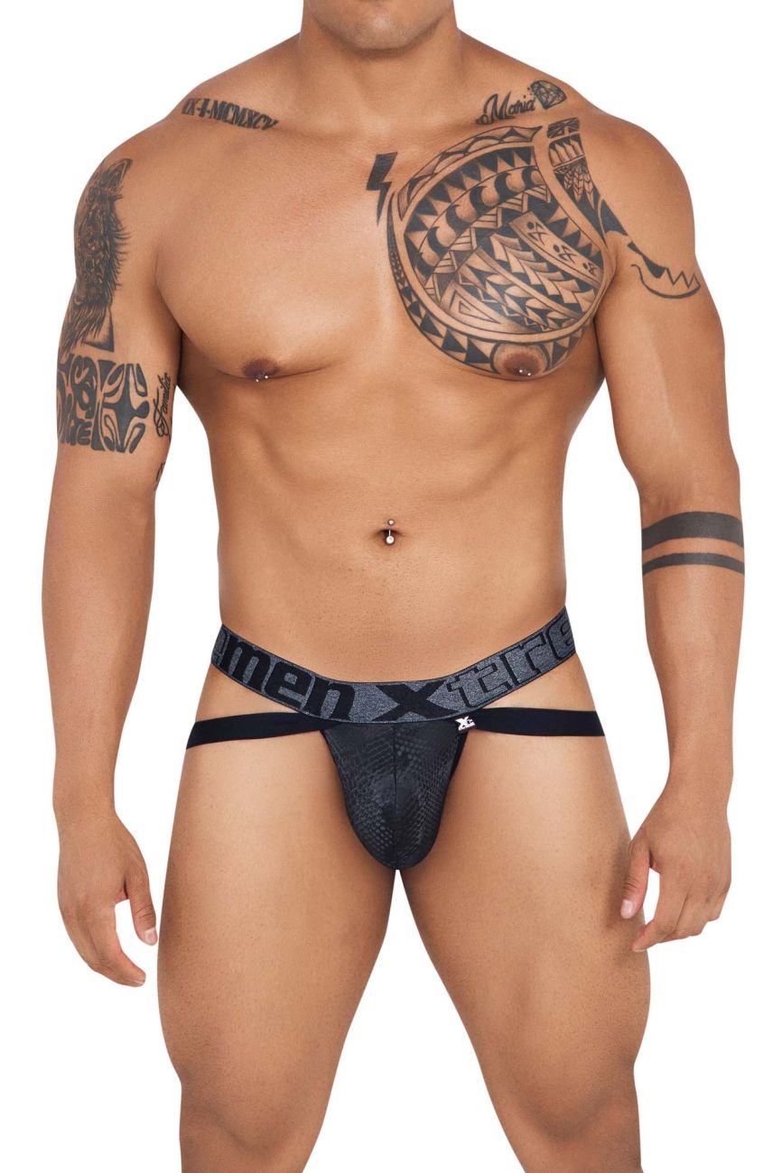 Xtremen 91128 Snake print Jockstrap Color Black - DealByEthan.gay loves Xtremen