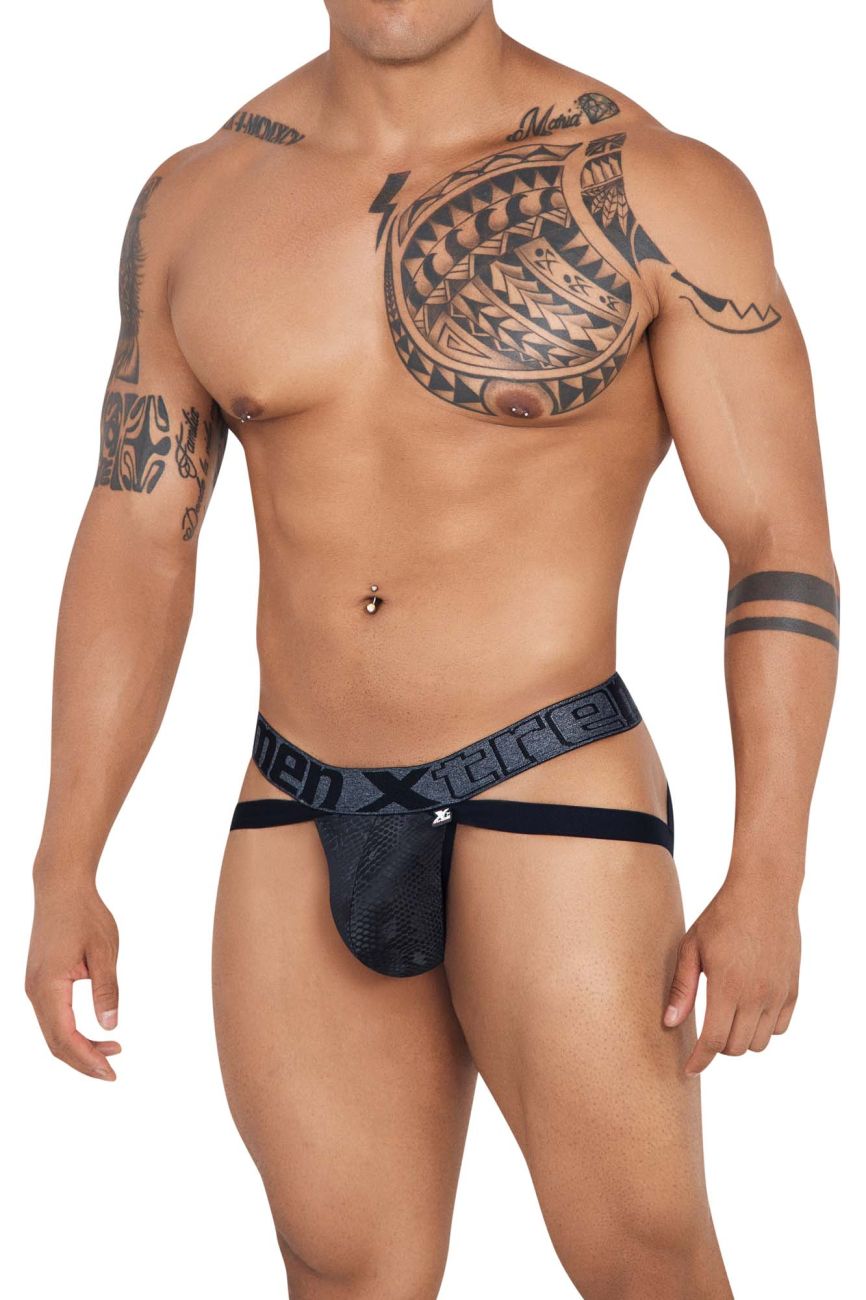 Xtremen 91128 Snake print Jockstrap Color Black - DealByEthan.gay loves Xtremen