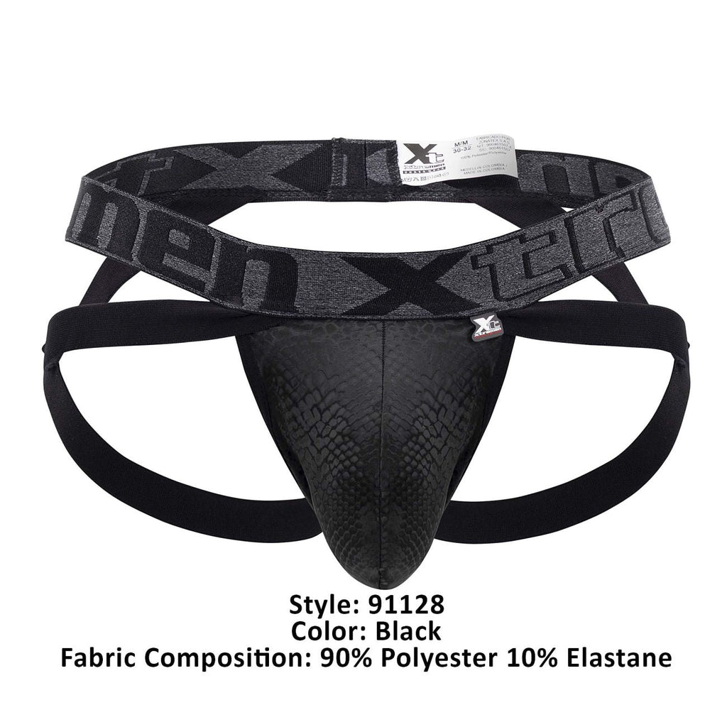 Xtremen 91128 Snake print Jockstrap Color Black - DealByEthan.gay loves Xtremen