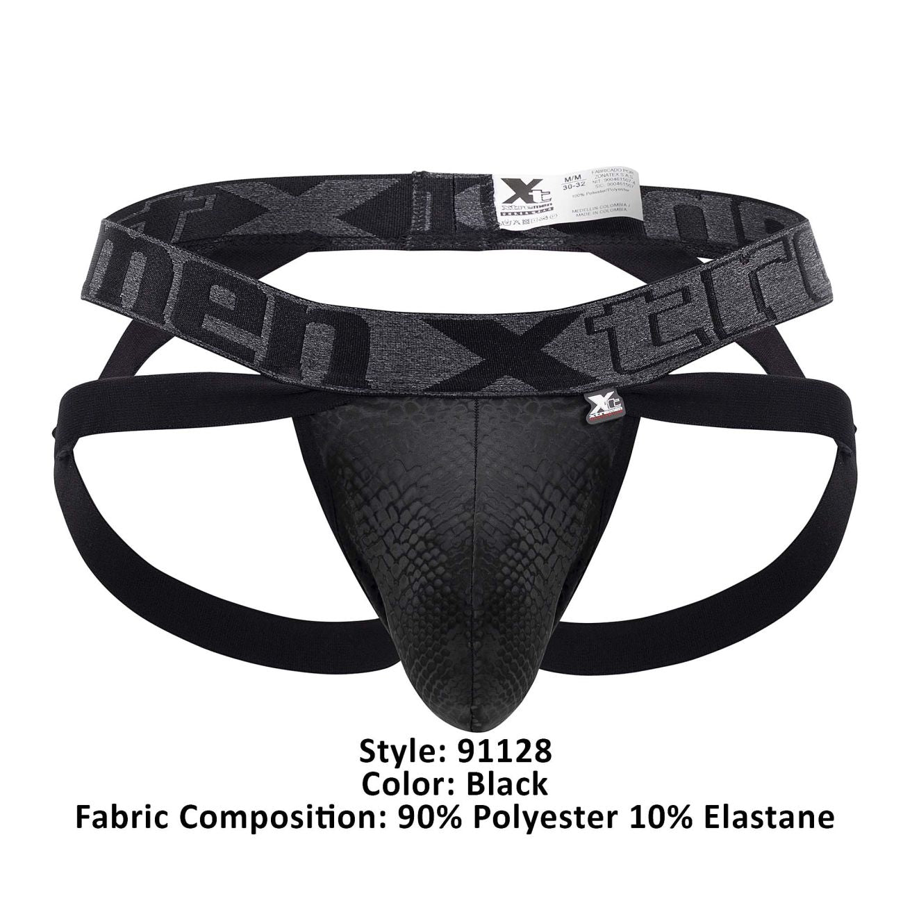 Xtremen 91128 Snake print Jockstrap Color Black - DealByEthan.gay loves Xtremen