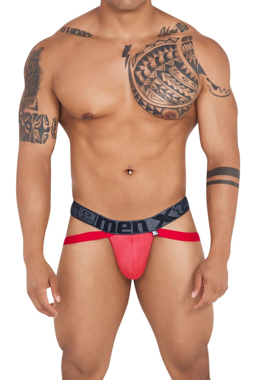 Xtremen 91128 Snake print Jockstrap Color Red - DealByEthan.gay loves Xtremen