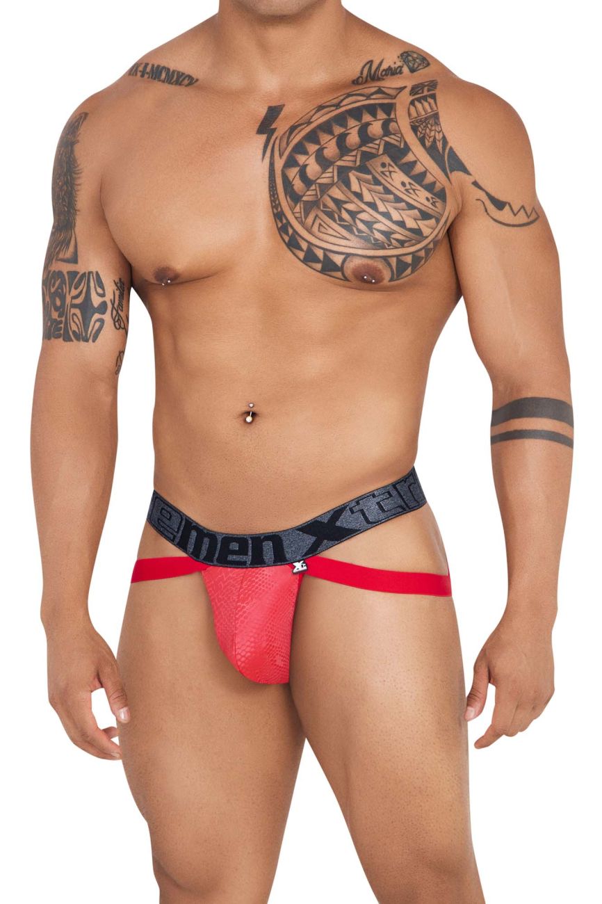 Xtremen 91128 Snake print Jockstrap Color Red - DealByEthan.gay loves Xtremen