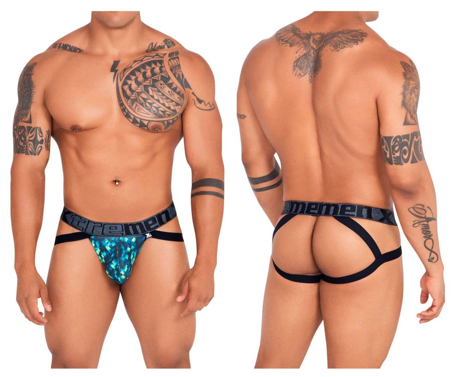 Xtremen 91130 Printed Jockstrap Color Green - DealByEthan.gay loves Xtremen