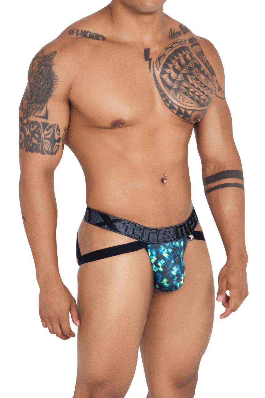 Xtremen 91130 Printed Jockstrap Color Green - DealByEthan.gay loves Xtremen