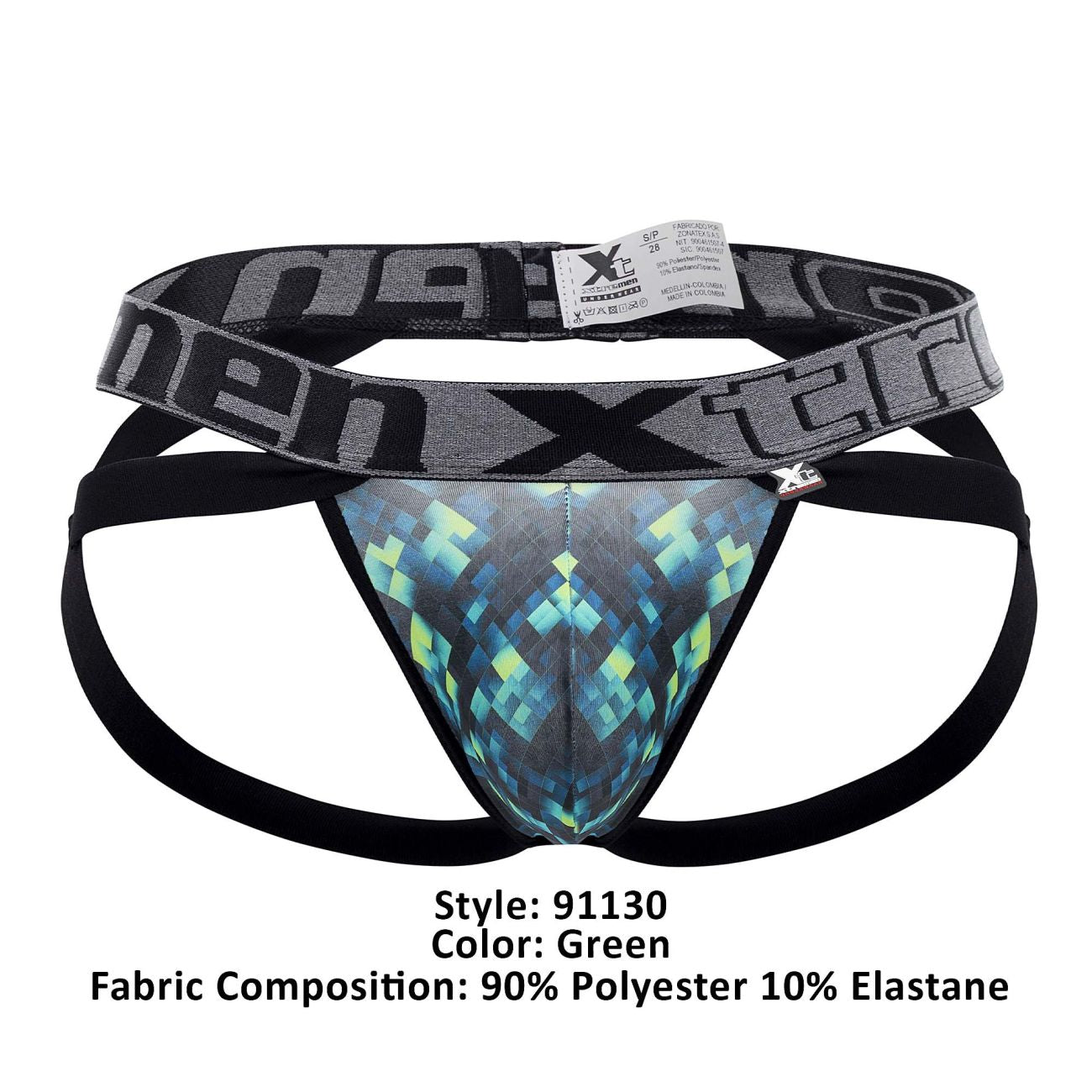 Xtremen 91130 Printed Jockstrap Color Green - DealByEthan.gay loves Xtremen