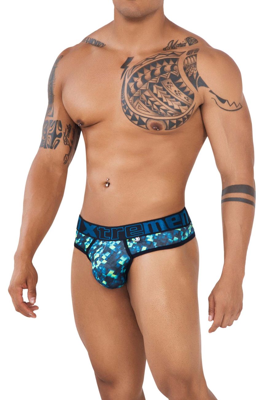 Xtremen 91131 Printed Thongs Color Green - DealByEthan.gay loves Xtremen