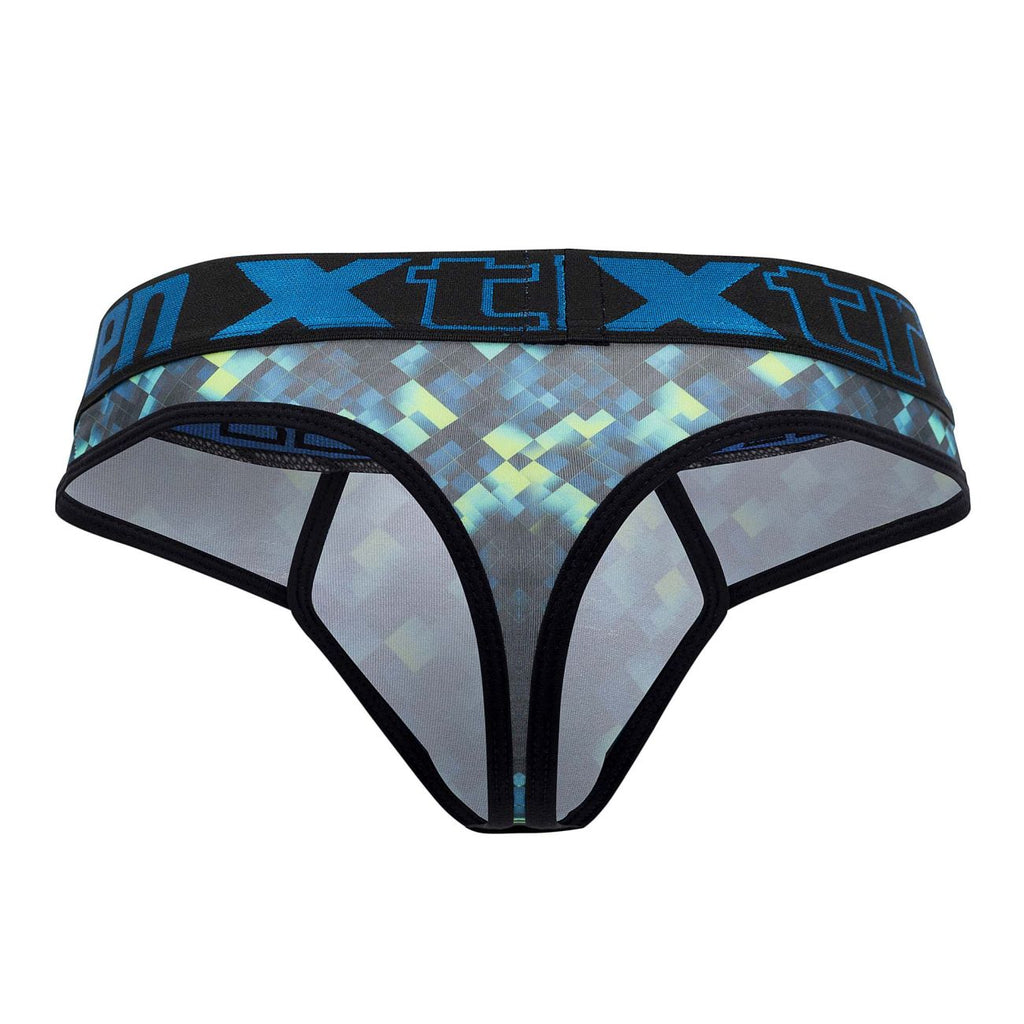 Xtremen 91131 Printed Thongs Color Green - DealByEthan.gay loves Xtremen