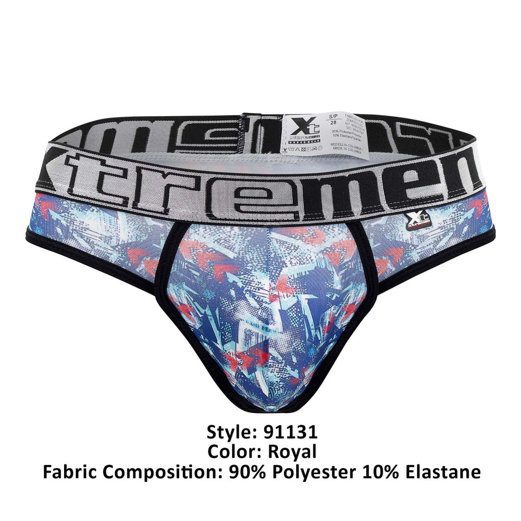 Xtremen 91131 Printed Thongs Color Royal - DealByEthan.gay loves Xtremen