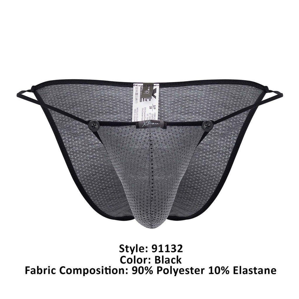 Xtremen 91132 Mesh Bikini Color Black - DealByEthan.gay loves Xtremen