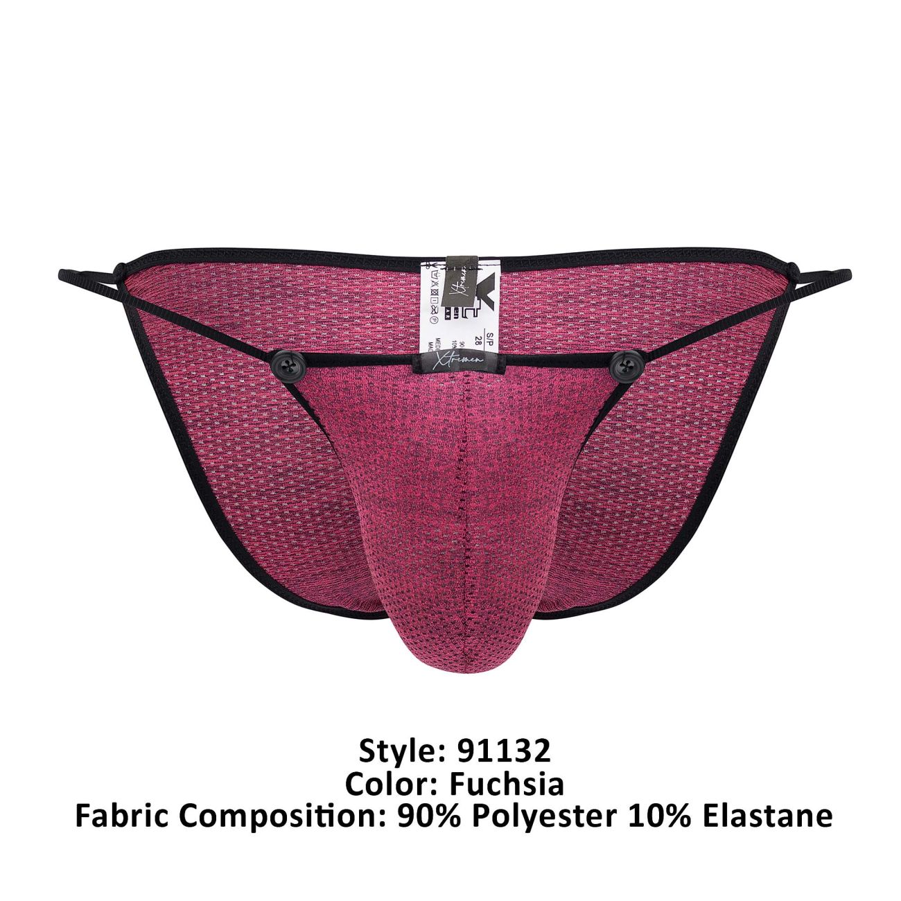 Xtremen 91132 Mesh Bikini Color Fuchsia - DealByEthan.gay loves Xtremen