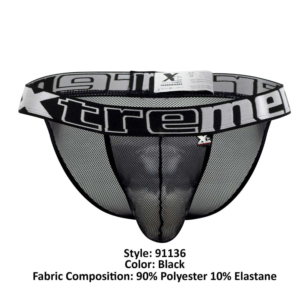 Xtremen 91136 Mesh Bikini Color Black - DealByEthan.gay loves Xtremen