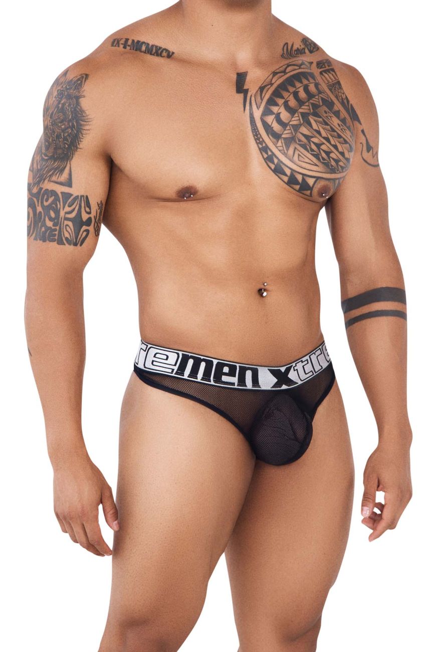Xtremen 91137 Mesh Thongs Color Black - DealByEthan.gay loves Xtremen