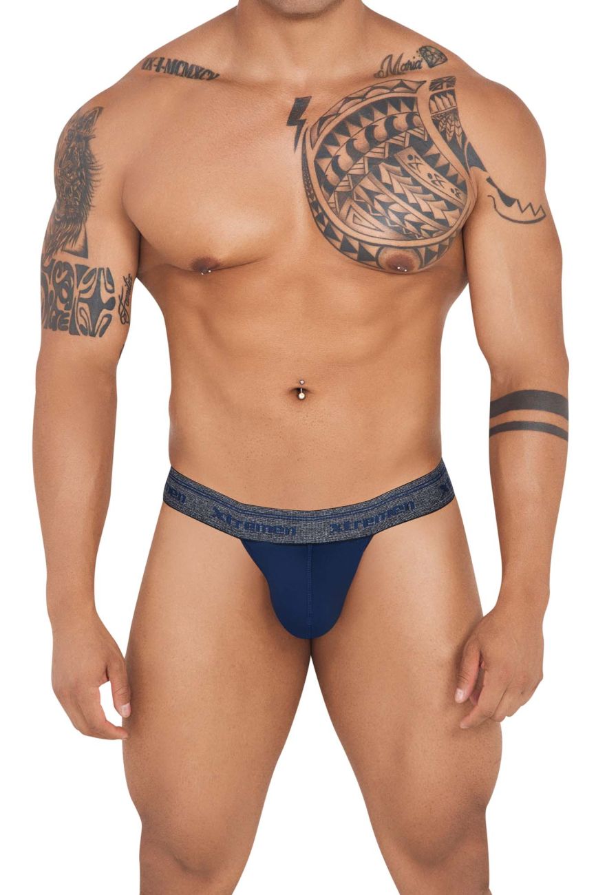 Xtremen 91141 Ultra-soft Thongs Color Dark Blue - DealByEthan.gay loves Xtremen