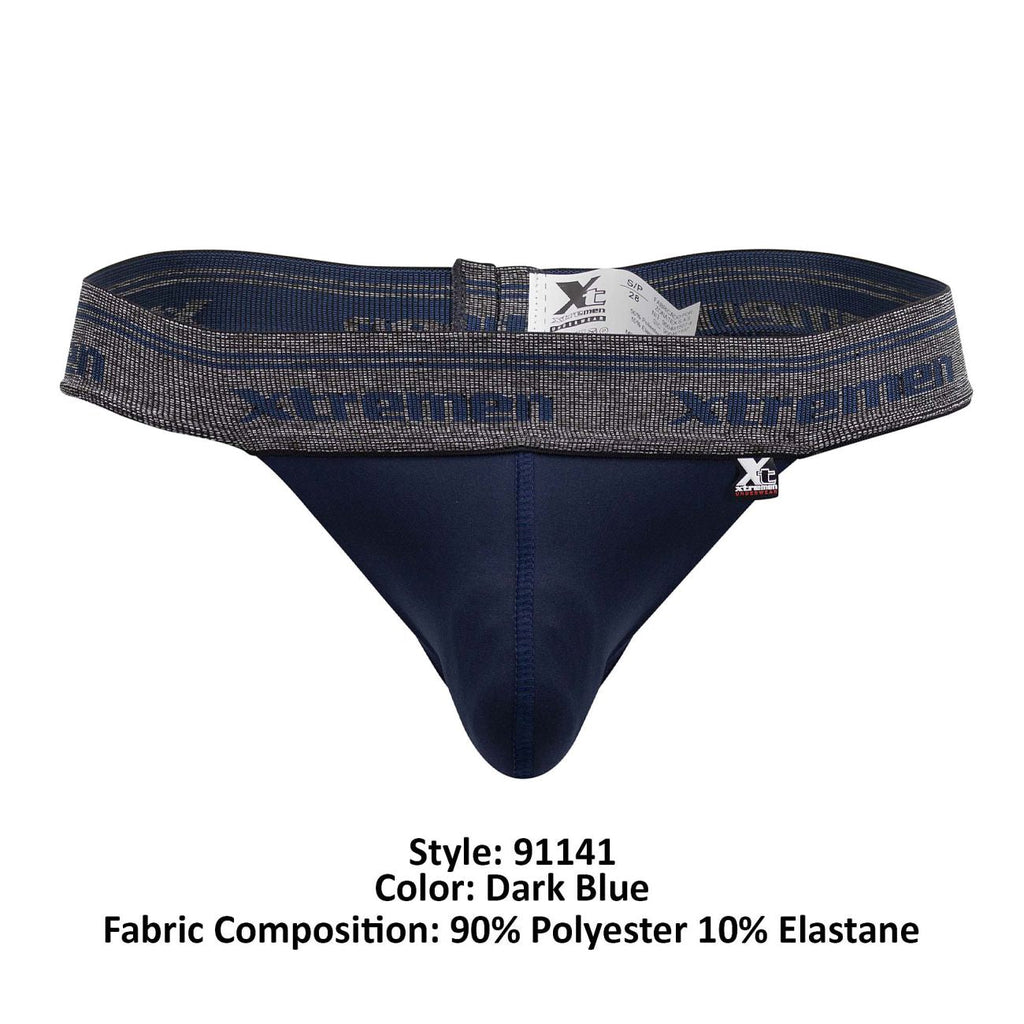 Xtremen 91141 Ultra-soft Thongs Color Dark Blue - DealByEthan.gay loves Xtremen