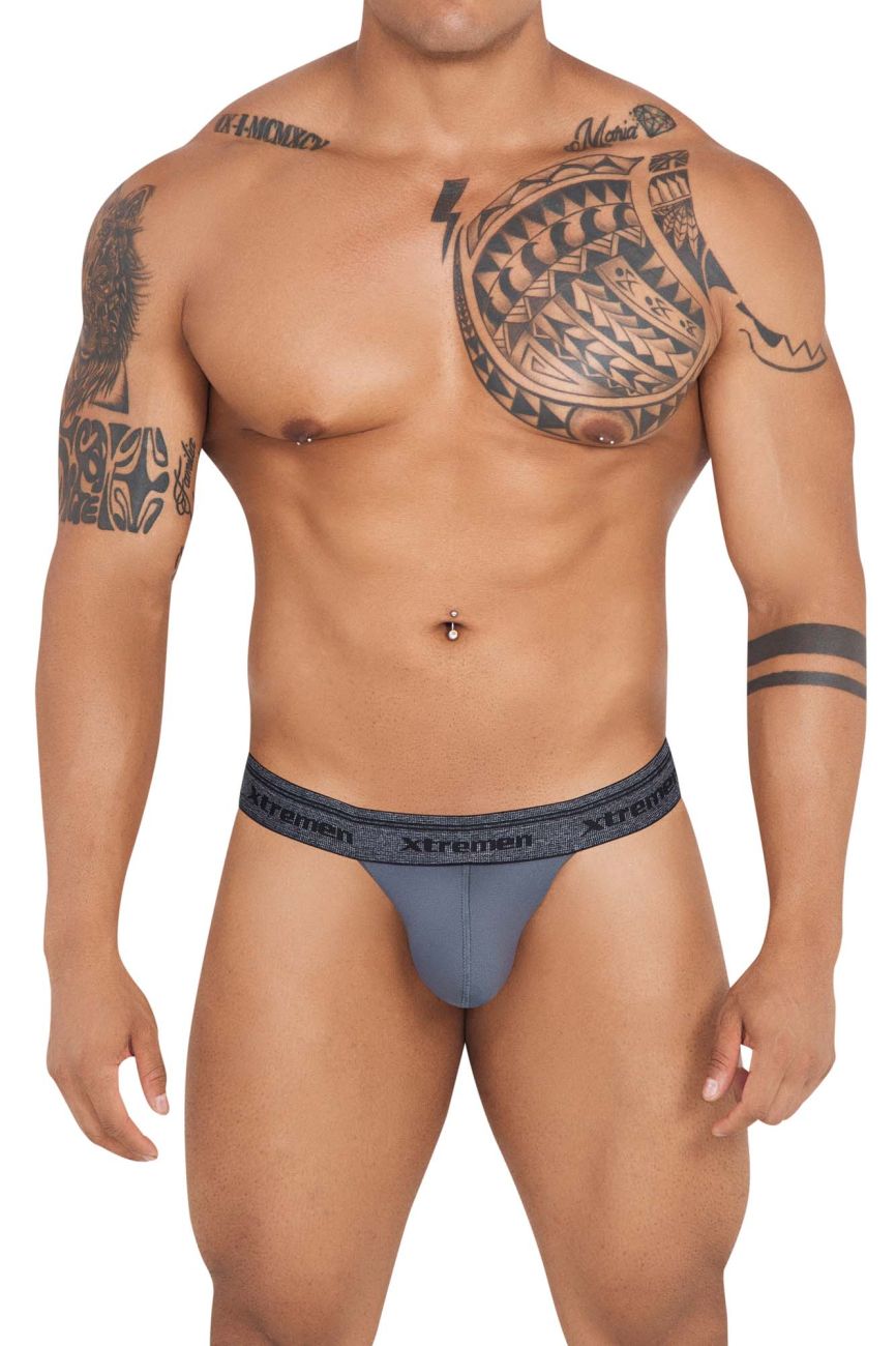 Xtremen 91141 Ultra-soft Thongs Color Dark Gray - DealByEthan.gay loves Xtremen