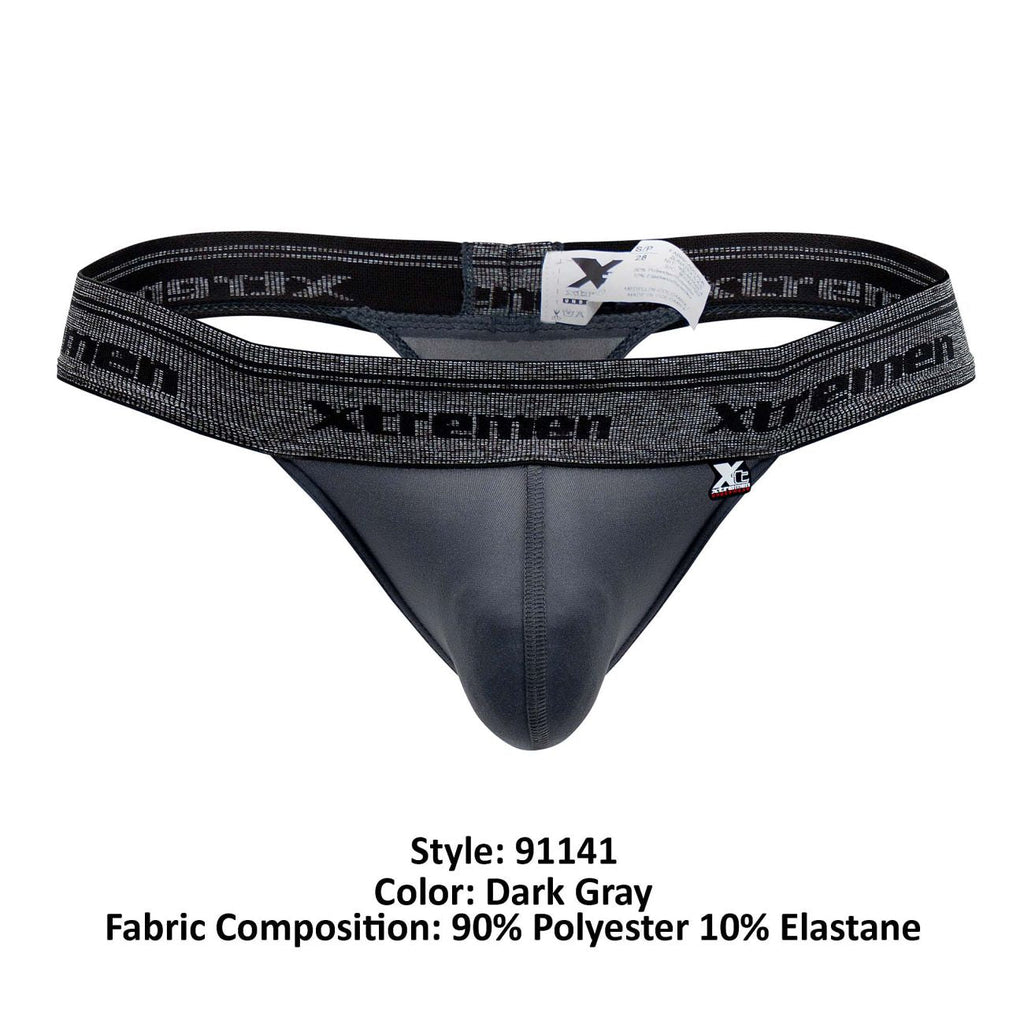 Xtremen 91141 Ultra-soft Thongs Color Dark Gray - DealByEthan.gay loves Xtremen