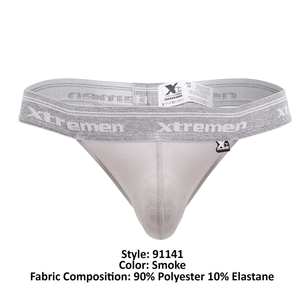 Xtremen 91141 Ultra-soft Thongs Color Smoke - DealByEthan.gay loves Xtremen