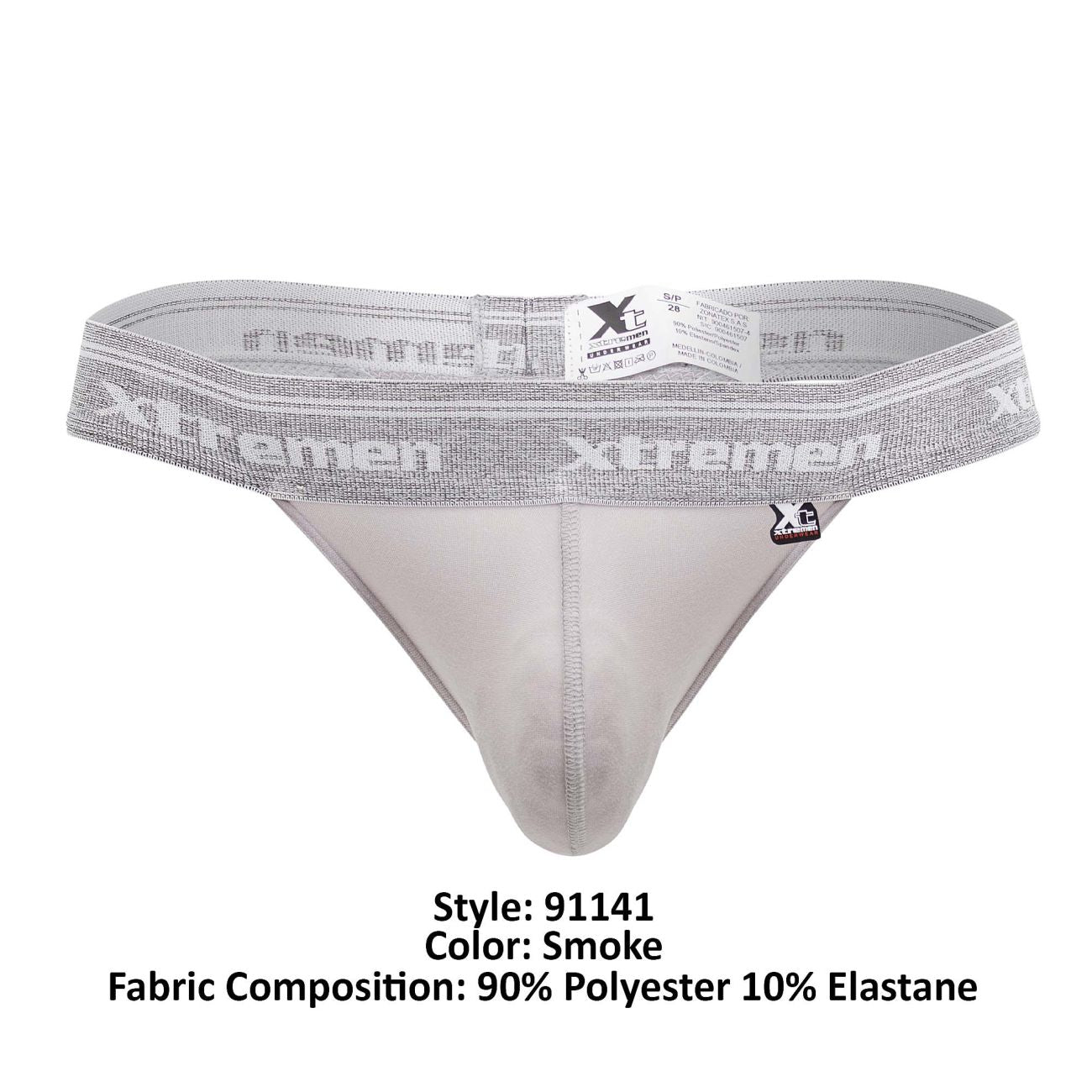 Xtremen 91141 Ultra-soft Thongs Color Smoke - DealByEthan.gay loves Xtremen