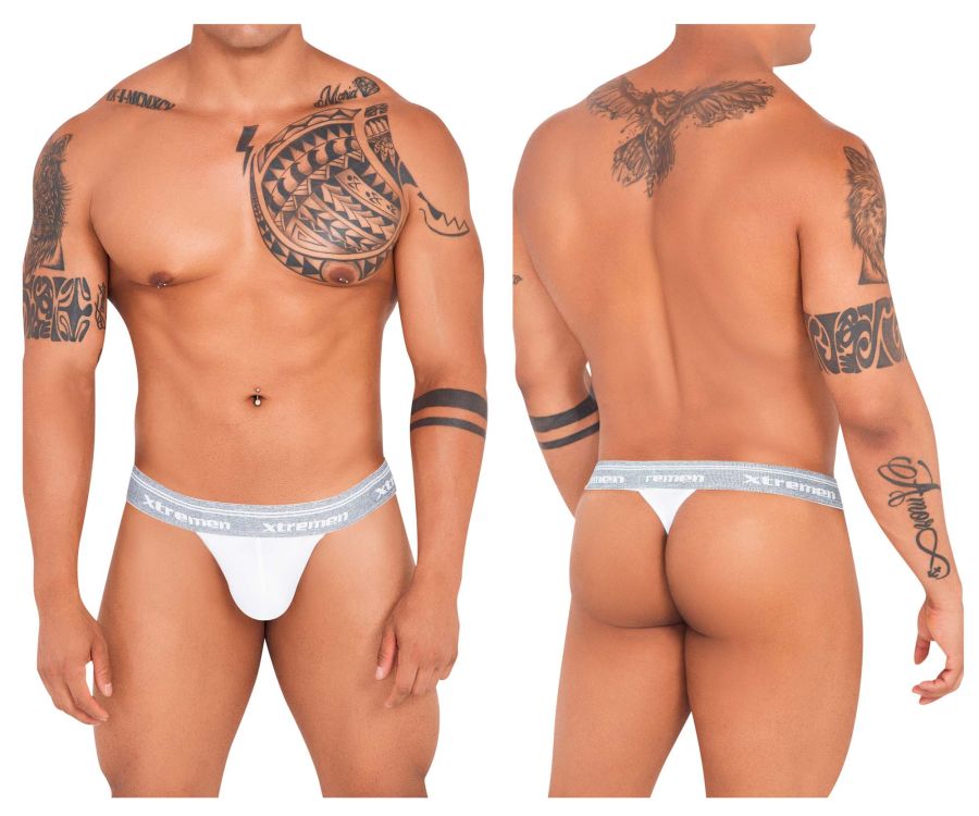 Xtremen 91141 Ultra-soft Thongs Color White - DealByEthan.gay loves Xtremen