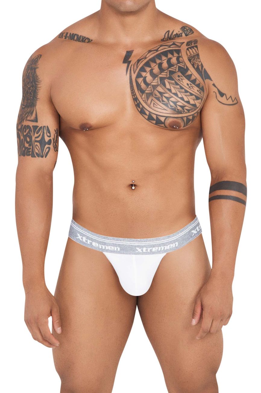 Xtremen 91141 Ultra-soft Thongs Color White - DealByEthan.gay loves Xtremen