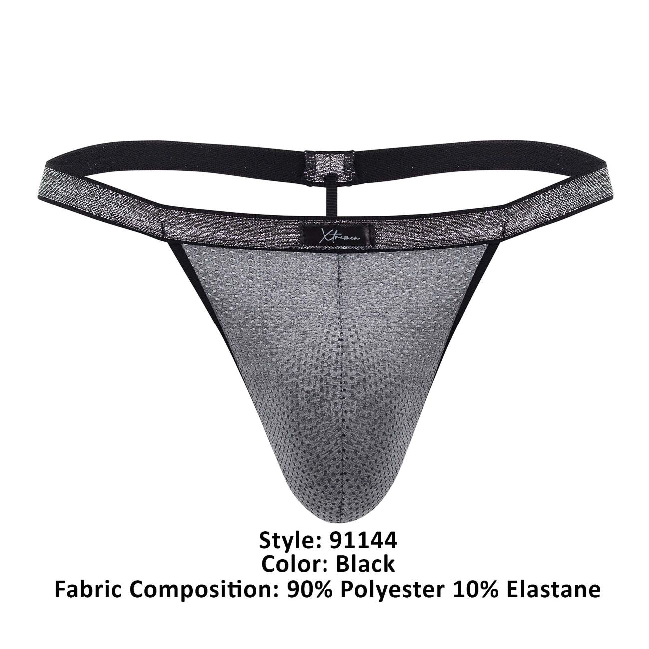 Xtremen 91144 Mesh G-String Color Black - DealByEthan.gay loves Xtremen