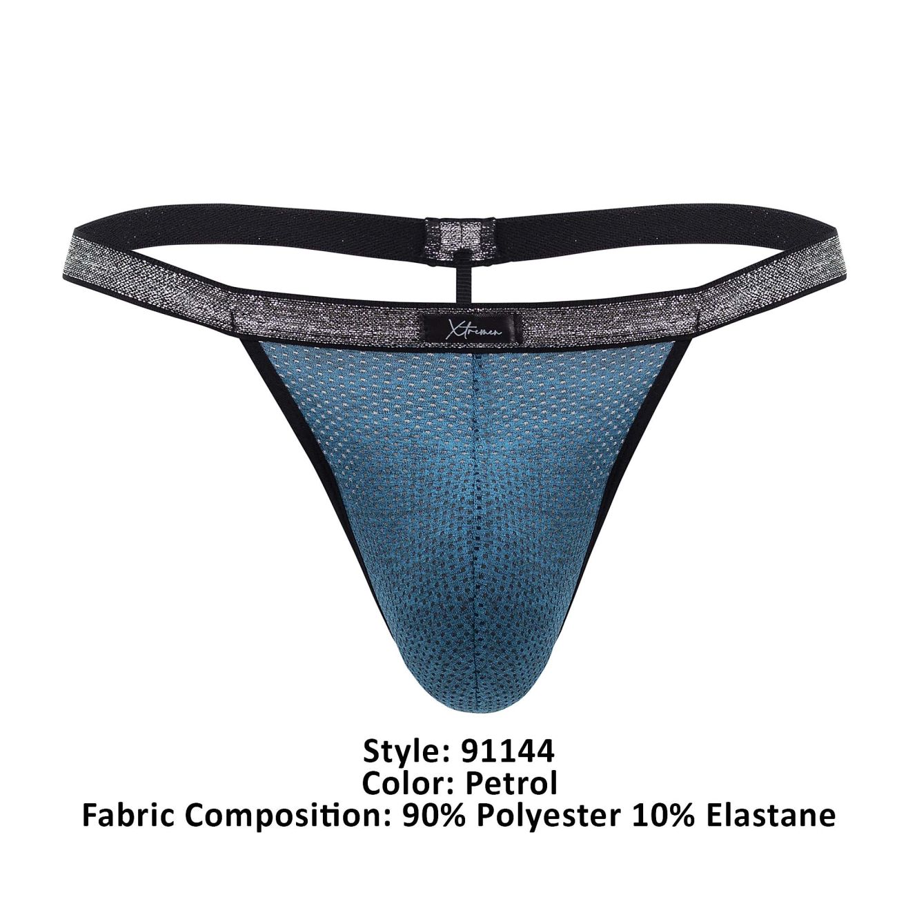 Xtremen 91144 Mesh G-String Color Petrol - DealByEthan.gay loves Xtremen