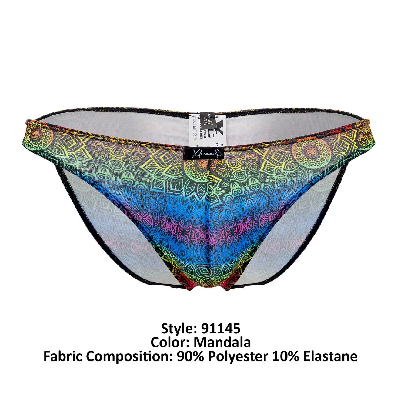 Xtremen 91145 Printed Microfiber Bikini Color Mandala - DealByEthan.gay loves Xtremen
