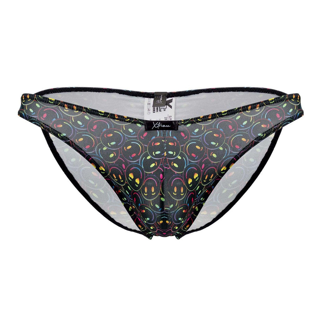 Xtremen 91145 Printed Microfiber Bikini Color Smiley Face - DealByEthan.gay loves Xtremen