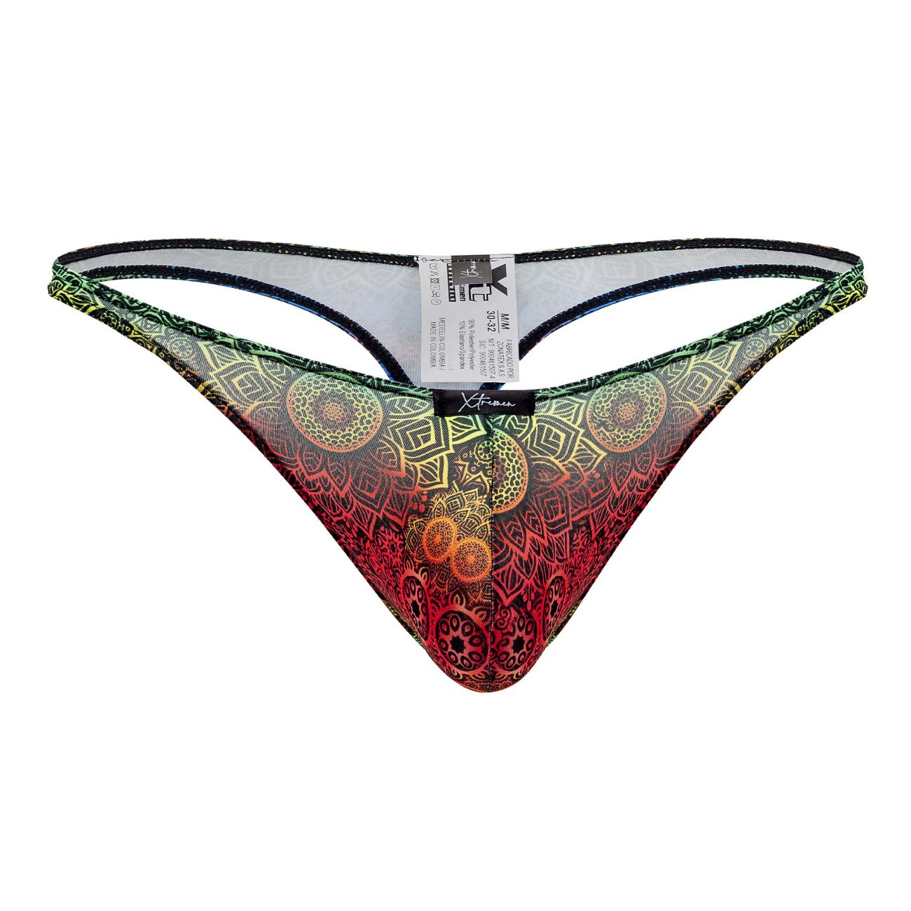 Xtremen 91146 Printed Microfiber Thongs Color Mandala - DealByEthan.gay loves Xtremen