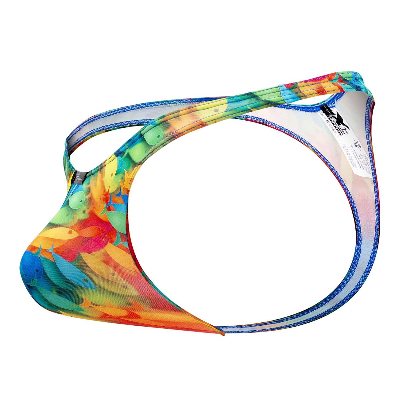 Xtremen 91146 Printed Microfiber Thongs Color Rainbow Fish - DealByEthan.gay loves Xtremen