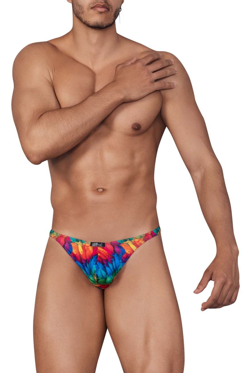 Xtremen 91146 Printed Microfiber Thongs Color Rainbow Prism - DealByEthan.gay loves Xtremen